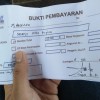salah satu bukti kwitansi pembayaran awal PT TMM  